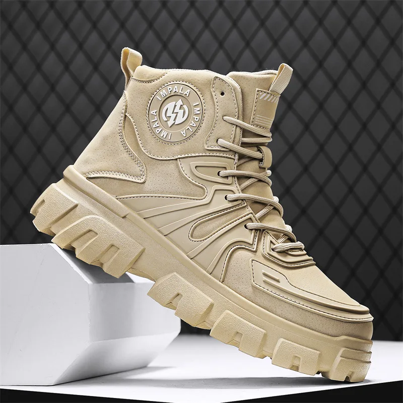 Men Motorcycle Boots Breathable Anti-fall Rider Road Racing Casual Shoes Motorbike Shoes Wear Resistant Motocross Tactics Boots view 3