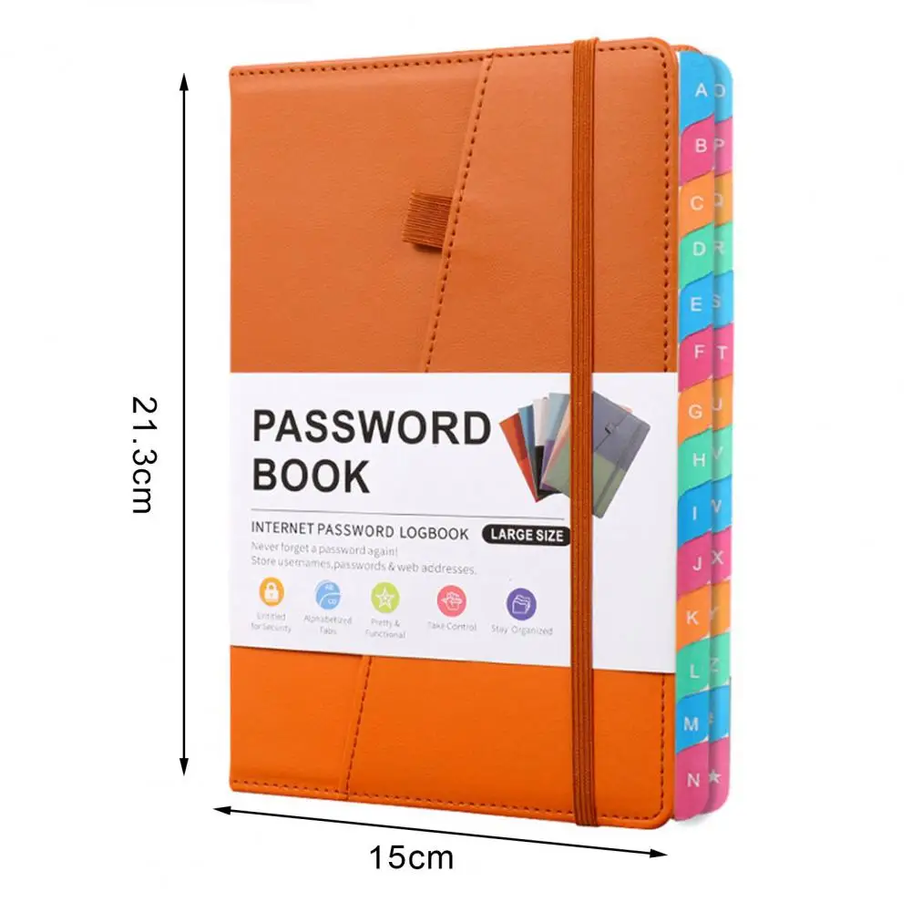 منظم كلمات مرور آمن ، غلاف مقوى ملون ، دفتر إنترنت ، دفاتر حسابات ، منزل ، مكتب