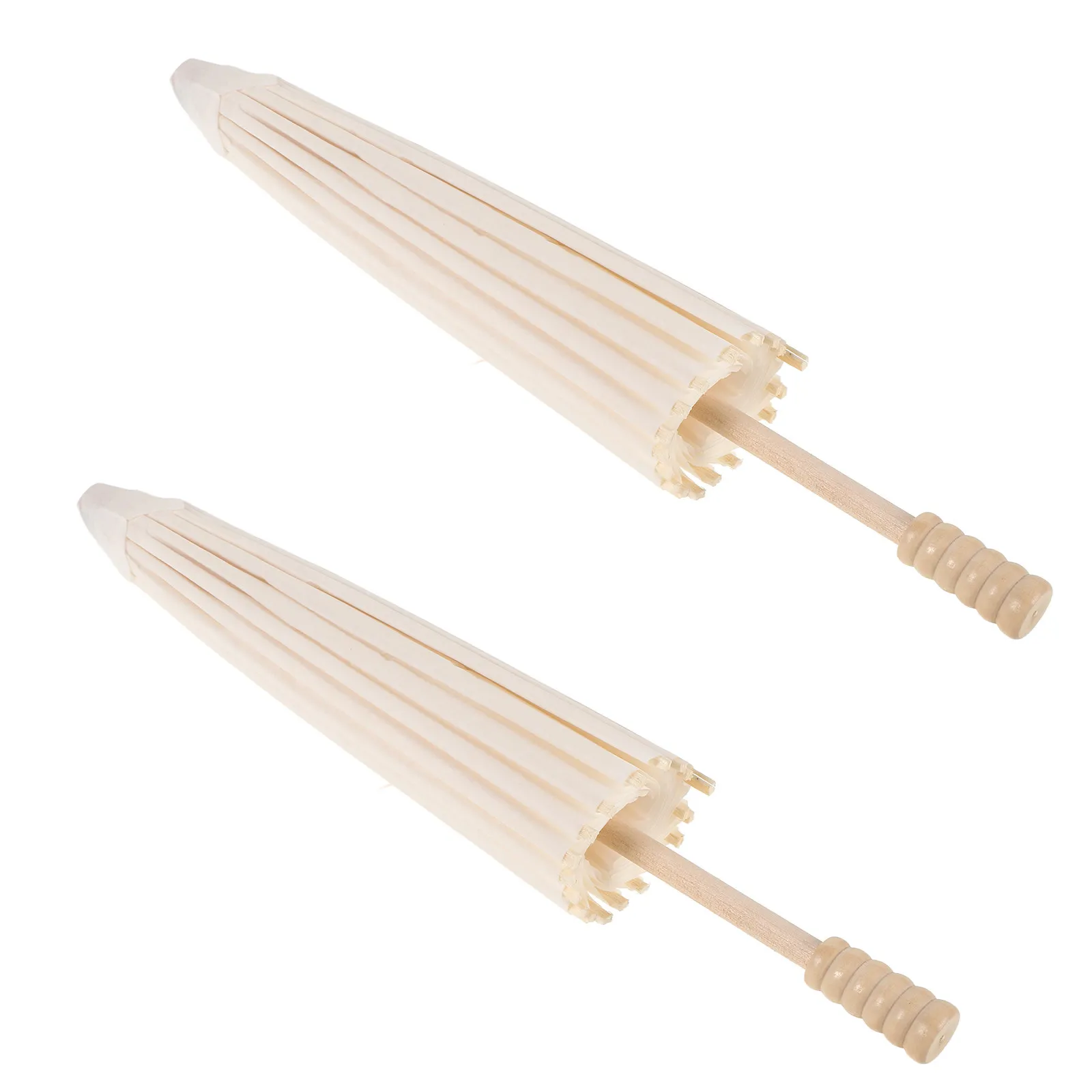 

Набор из 2 винтажных бумажных зонтов-парасолей 12 дюймов, заготовки для росписи, для улицы, сада, вечеринок, свадеб, с защитой от УФ-излучения