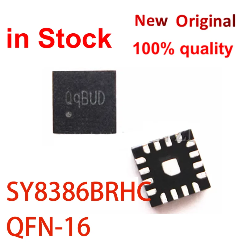 (2 pcs)100% Original New SY8386BRHC Qq QqEZF Q9A Qqa QqB SY8386B QFN-16 SMD DC-DC power chip