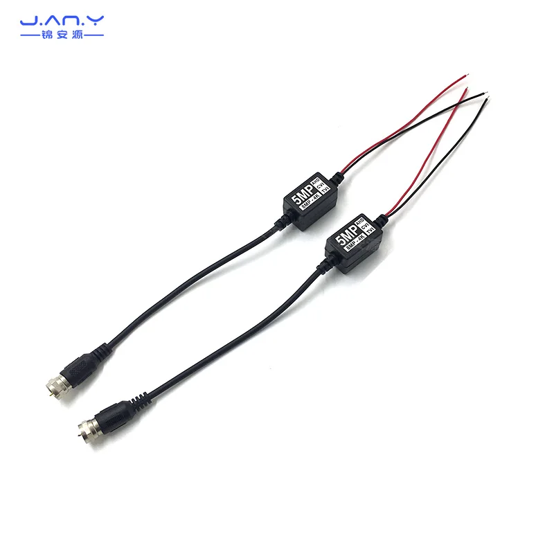 4K coaxial HD twisted pair transmitter British f-head to network line signal amplification waterproof and anti-interference