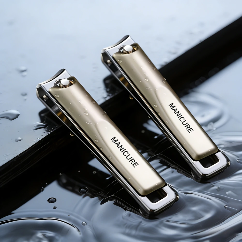 Stainless Steel Nail Clipper Sharp Precise Nail and Toenail Edges Thick Nail Trimmer with Stylish Modern Design