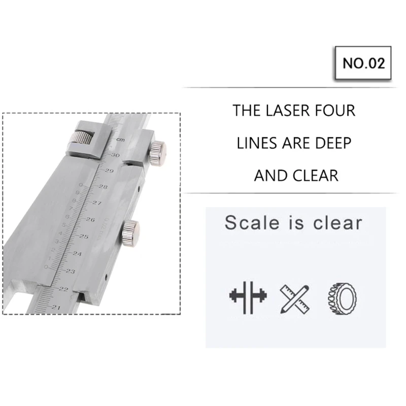 1PC Height Vernier Calipers Stainless Steel Vernier Gauge with Stand 0-300mm Woodworking Table Marking Ruler Dropshipping