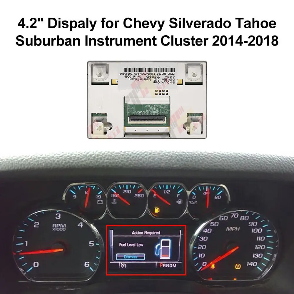 

ЖК-дисплей приборной панели для пригородной панели Chevy Silverado Tahoe