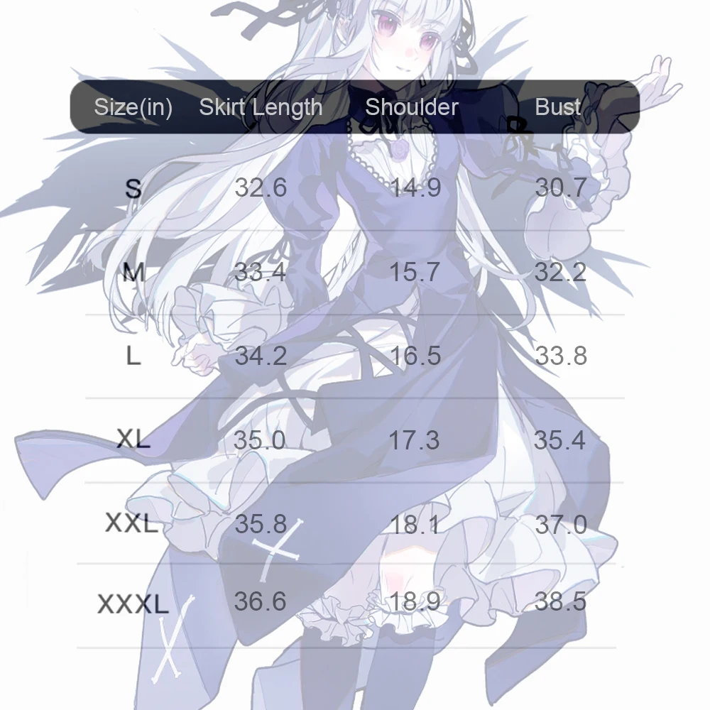 Lolita Cosplay Rozen Maiden Costumes Anime Birthday Role Play Princess Dress DokiDoki-R Halloween Mercury Gothic Y2K Outfit Set - Image 6