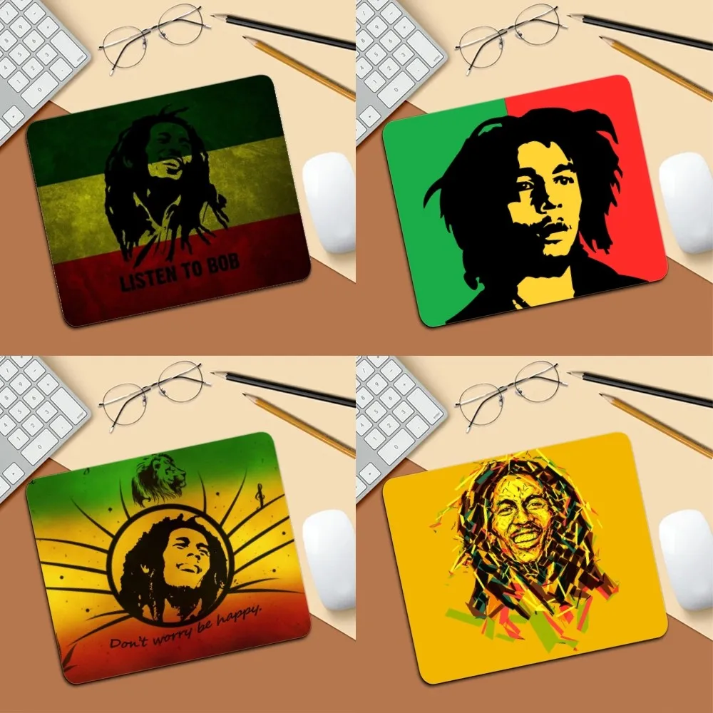 Bob Marley Mousepad Mousepad Game Pc Accessories Overlock MouseMat Computer Desk Mat