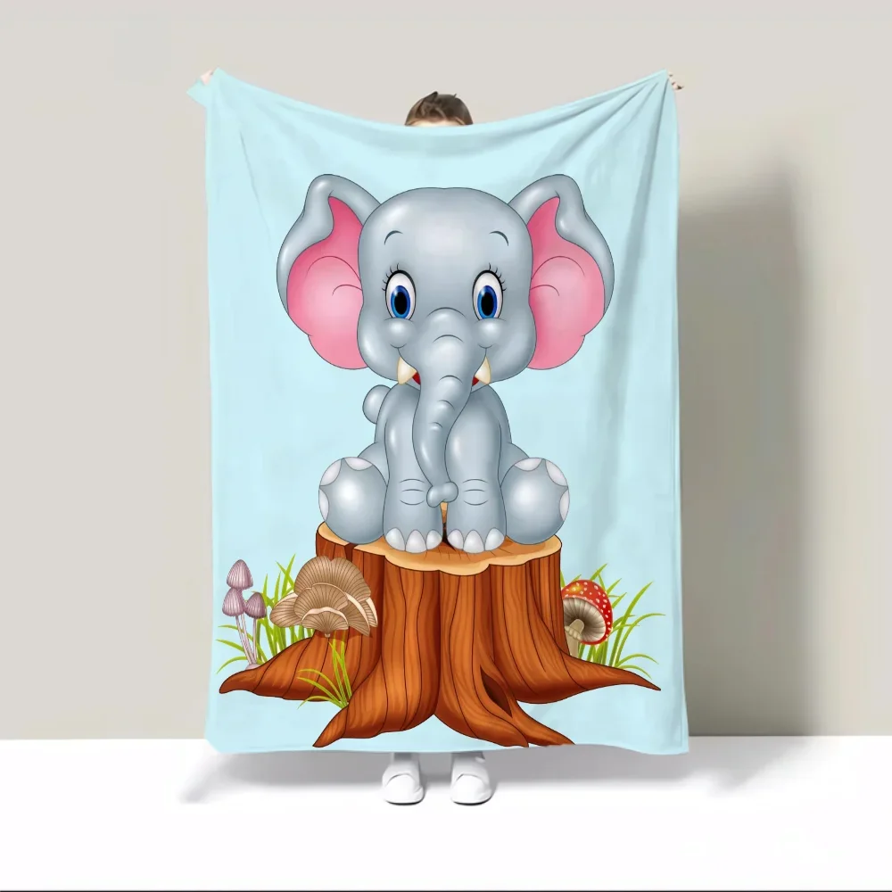

Fur Blanket Oversized 200x300 Elephant Carton Bed Throw Blanket for Sofa Luxury Blankets Fluffy Soft Blankets & Throws Knee Nap
