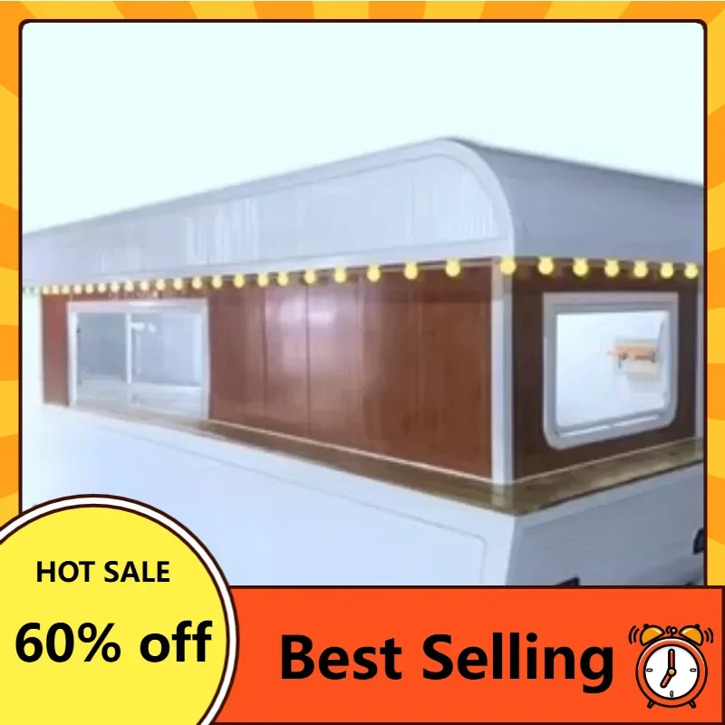 Commercial Mobile Food Truck DOT Certified Fully Equipped Kitchen Durable Concession Trailer for Outdoor Event Catering Use