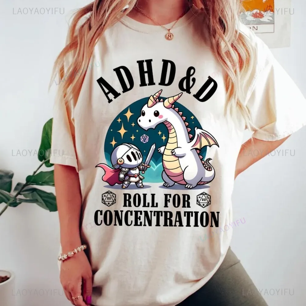 Rogue Adhd&D Roll RPG DnD Class T Shirt Board Game D&D Character Dungeons and Dragons Graphic Printed T-shirt Casual Man Tees
