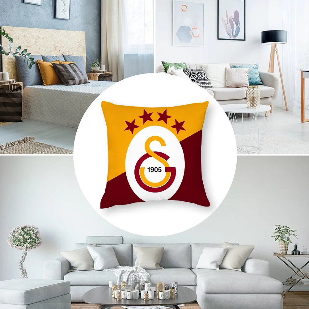 G-Galatasaray كيس وسادة قصير أريكة قطيفة ديكور هدية المنزل وسادة الطباعة على الوجهين