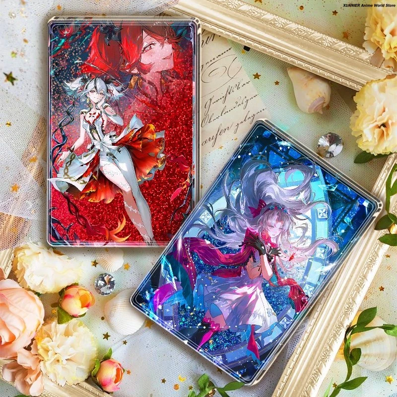 Anime carlotta montelli camélya ondas wuthering acrílico areia movediça mahjong tijolo suporte modelo cosplay coleção decoração
