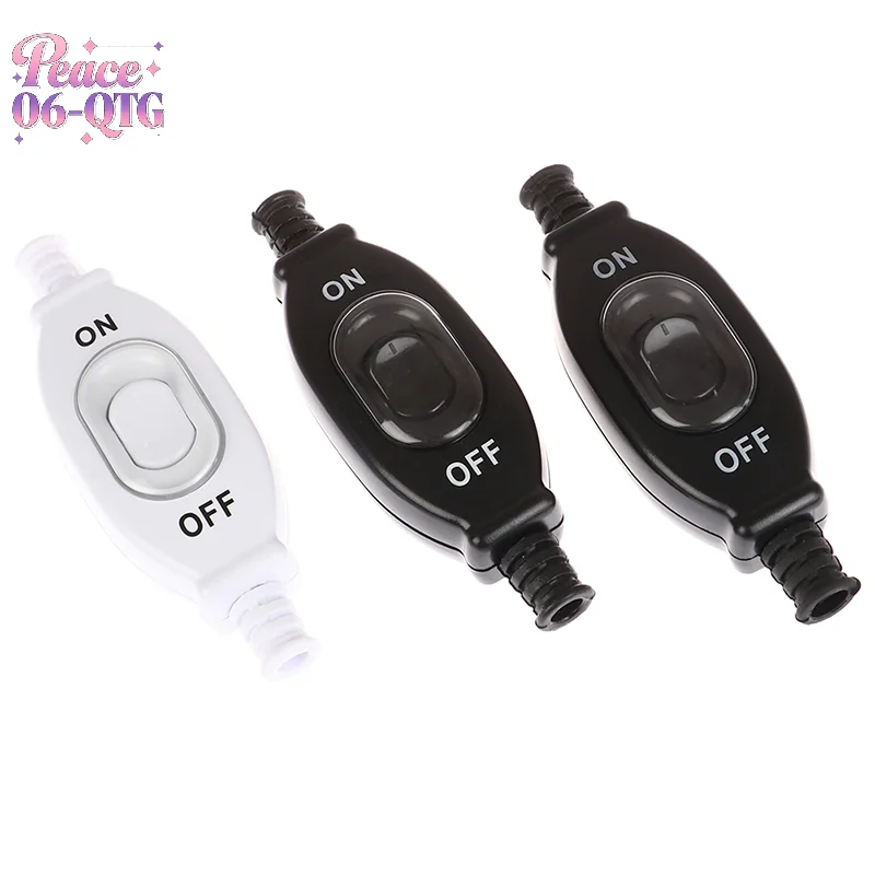 Hot Sale 3A 250V waterproof in line switch cord switch round wire Silver contact double cut switch Dust switch