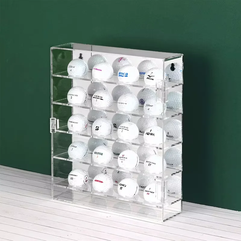 New Suitable for 20 and 30 Golf Ball Display Cases, Wall Mounted Display Cases, Shelves, and Acrylic Golf Club Display Cases