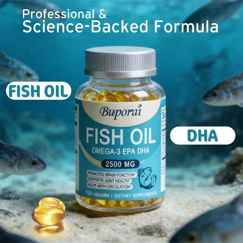 Fish Oil Capsules - Protects Eye, Helps Brain Development,Support Nervous System Health, Improve Cognitive Function and Immunity - view 3