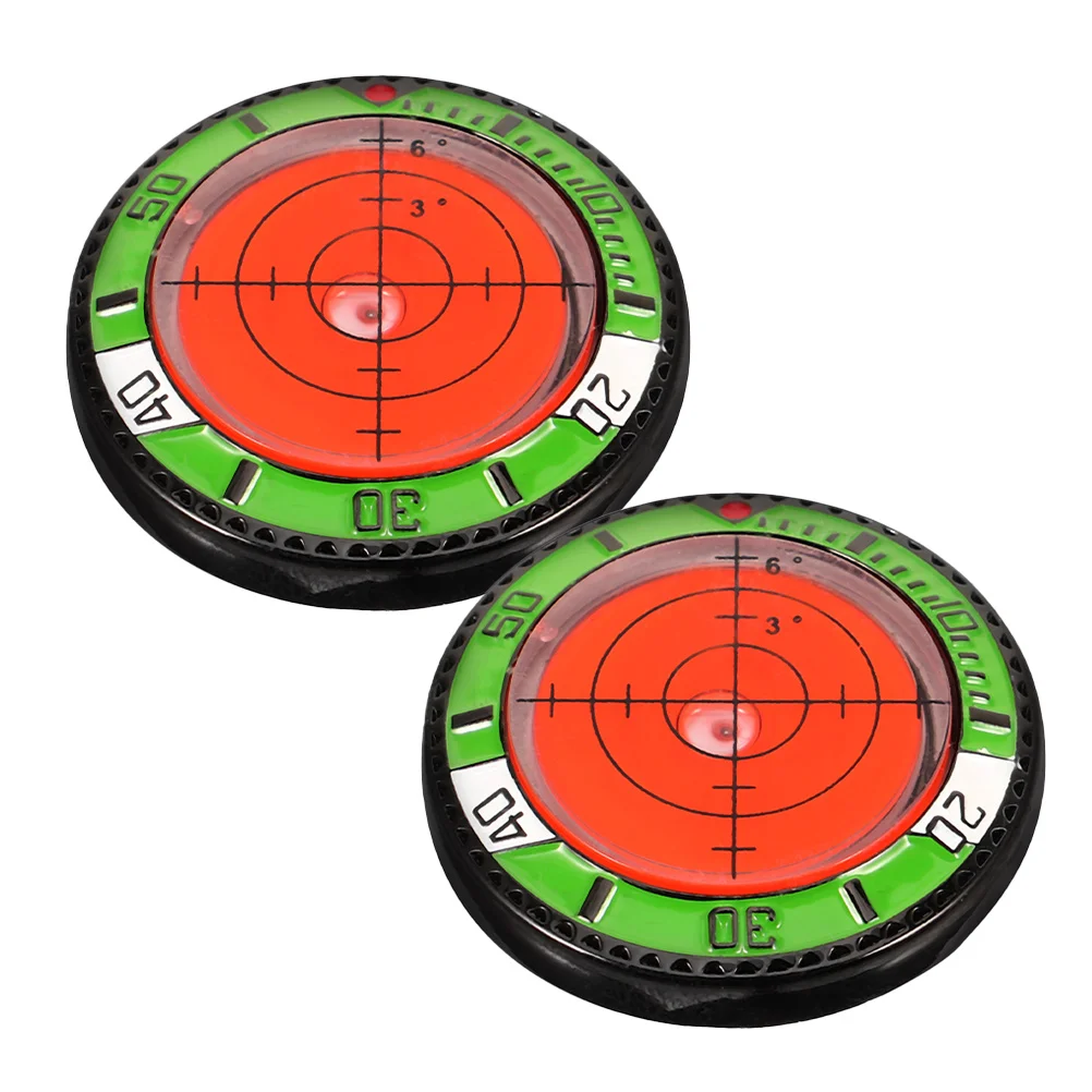 

2Pcs Golf Ball Marker Portable Round ABS Plastic Durable Safe for Environment Long Lasting Use Accessories Golfs Marker