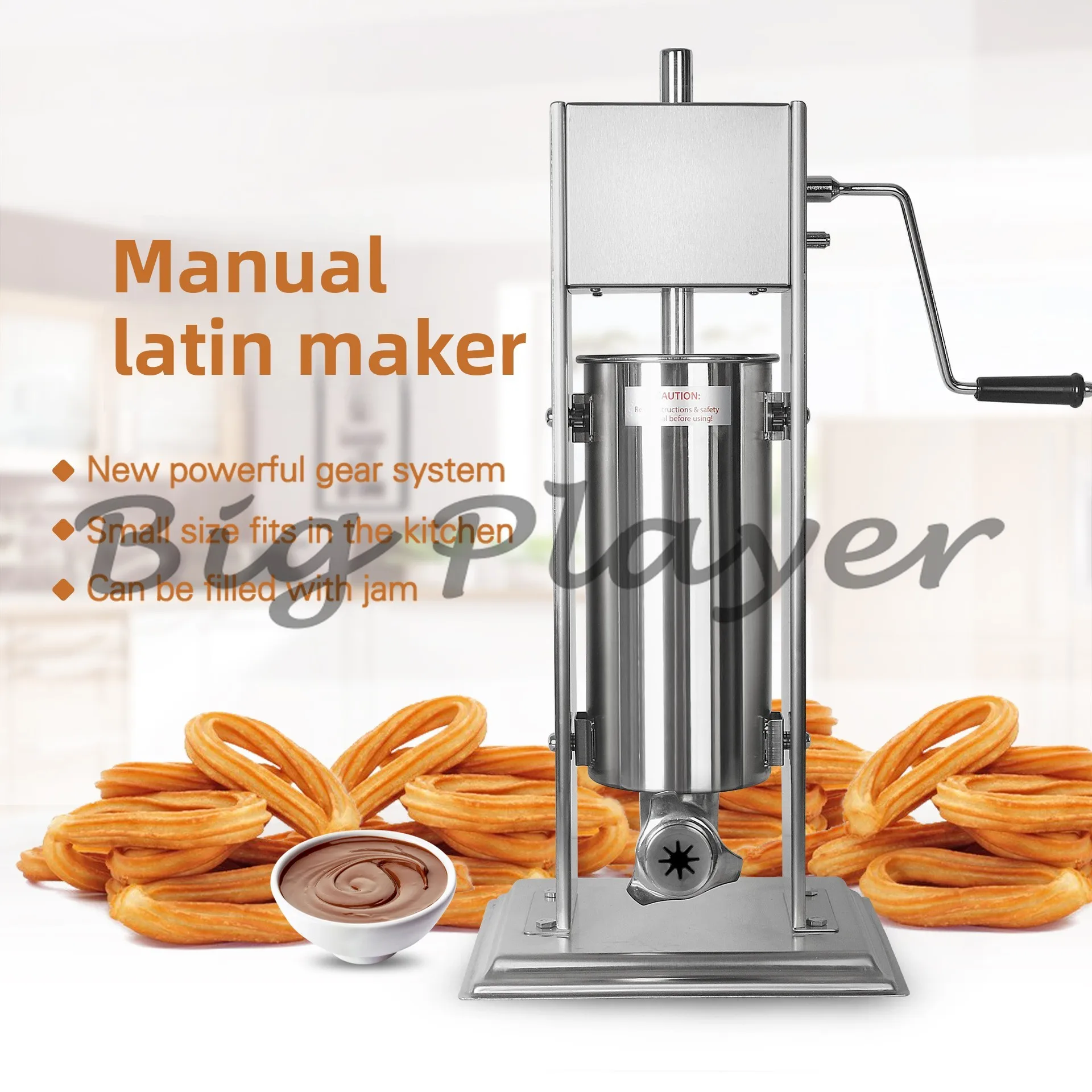 5L/7L/10L Manual Three-dimensional Latin Fruit Machine, Churros Machine 15 Liters Fruit Machine 3L Spanish Churros Machine