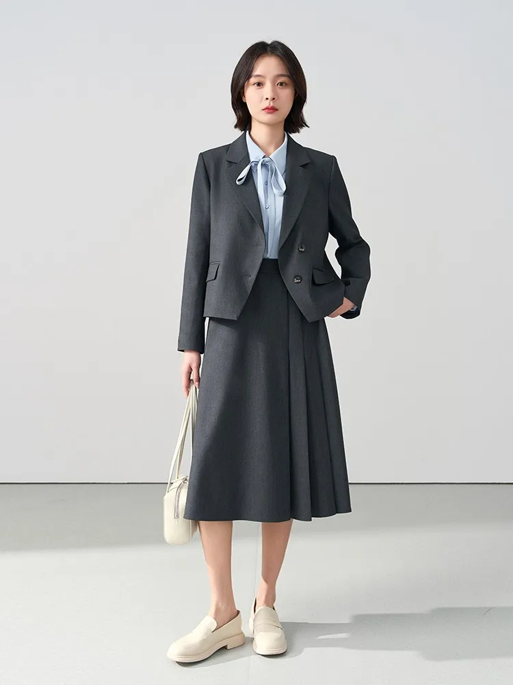 

Женский деловой костюм-пиджак для работы, собеседований и официальных мероприятий, бренд Miss Bird, из полиэфирного волокна, повседневный стиль