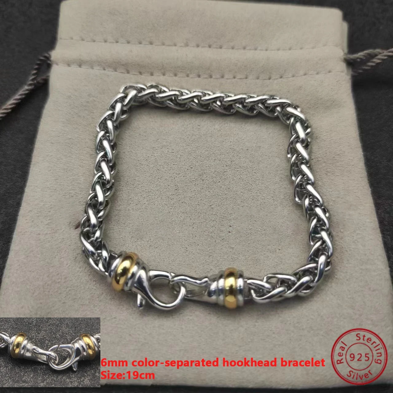 High Quality Fashion Dy Silver Bracelet For Banquets