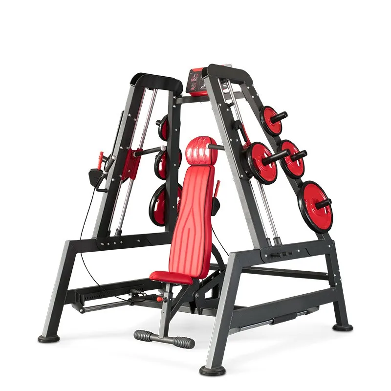 Commercial Gym Fitness Equipment plate loaded Multi Functional Inclined Bench Chest Press Power Dual System Smith Machine