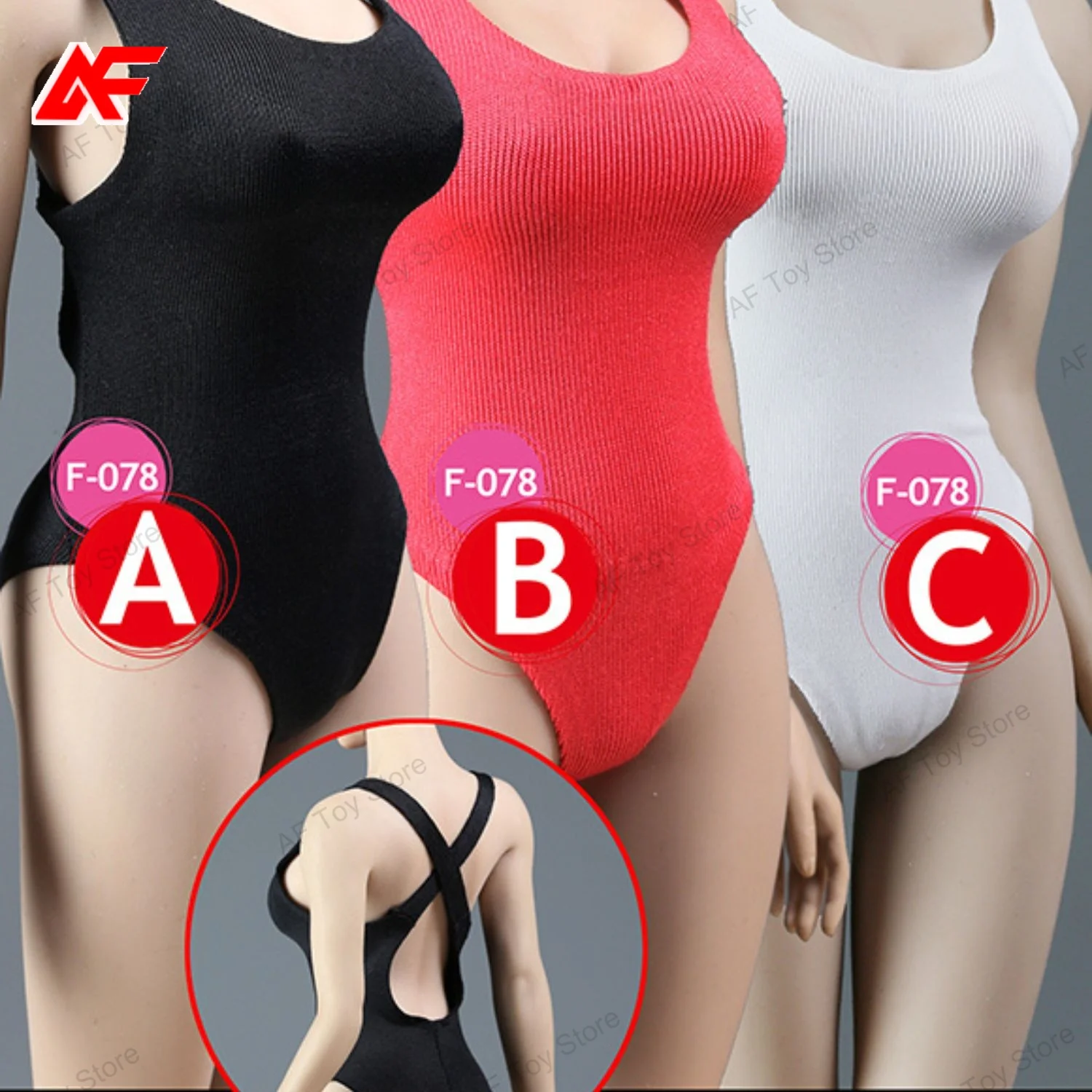 

SUPERMCToys F-078 1/6 Scale Female One-piece Swimsuit Fit For 12'' TBL PH JO ANT Female Action Figure Body Dolls