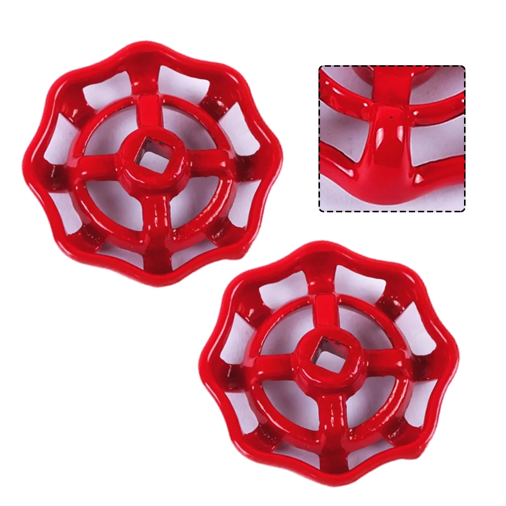 2pcs Cast Iron Valve Hand Wheel Handle Copper Gate Valve Globe Valve Hand Wheel Shutoff Value Decorative Water Pipe Fittings