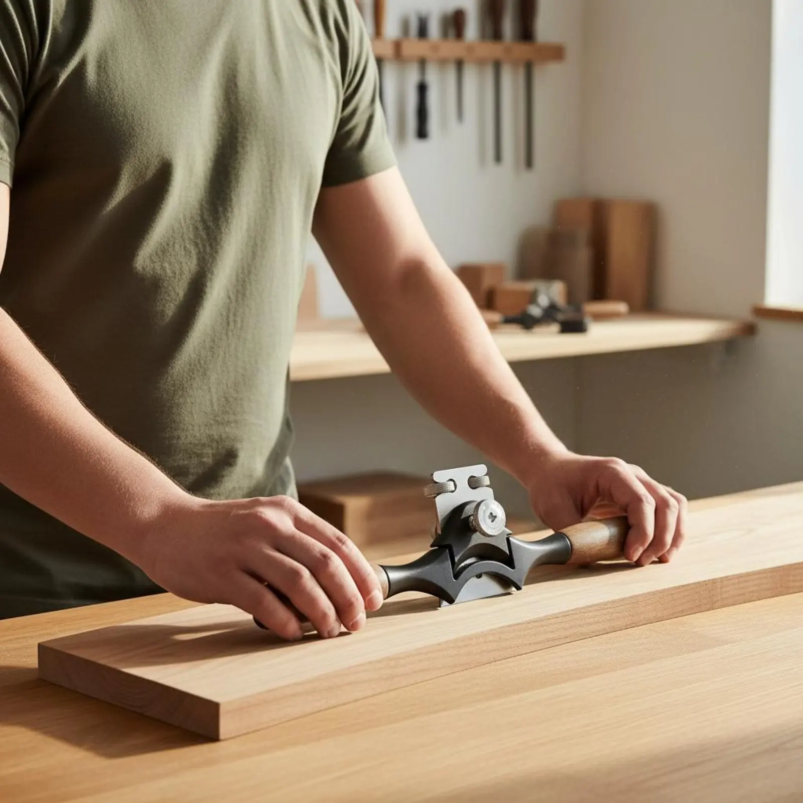 

Concave Bottom Hand Plane Ergonomic Wooden Handles Curved Sole Spokeshave Round Bottom Spokeshave Ductile Iron Frame
