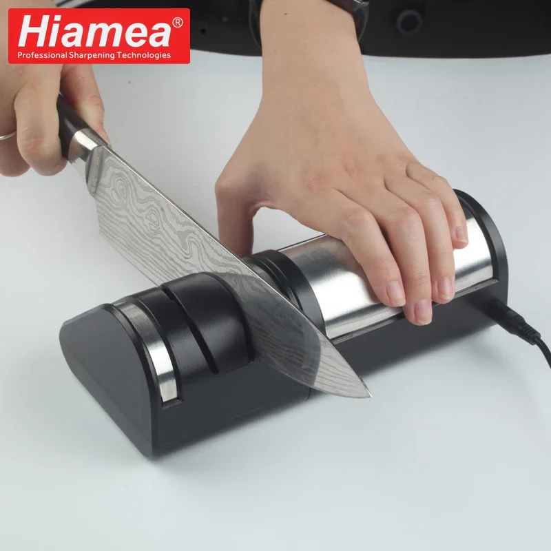 

Professional Electric Knife Sharpener Removable Diamond Grinding Quick Grinding Woodwork Tool Kitchen Sharpening System