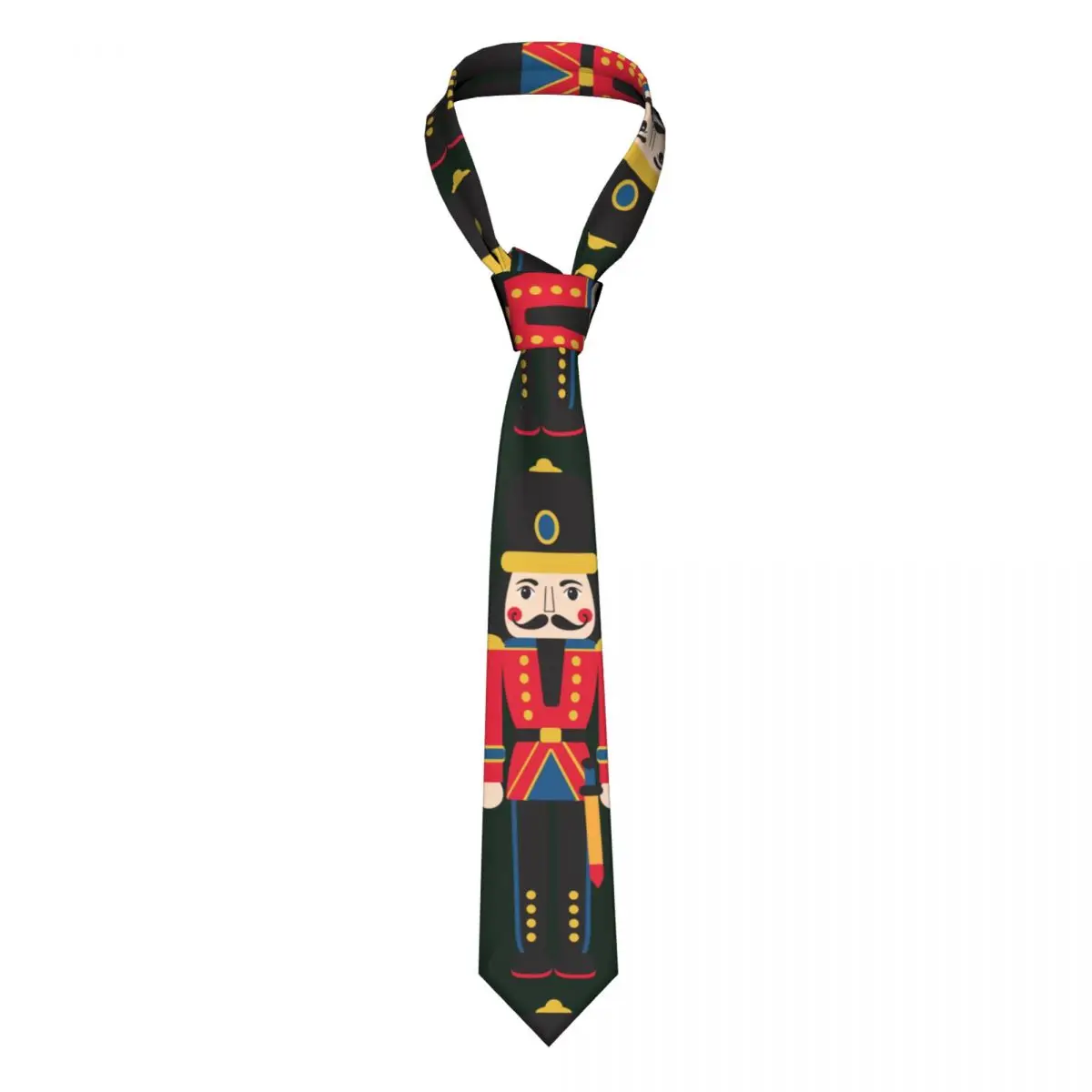 Formal Nutcracker Doll Neck Tie Men Personalized Silk Cartoon Christmas Soldier Toy Necktie for Wedding Gravatas