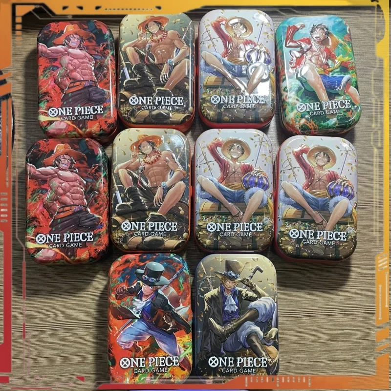 

Подлинная OPCG One Piece Card Game Op09 Японская версия Booster Pack Luffy Ace Saab PR Card Iron Storage Boxes Collect Card Gift