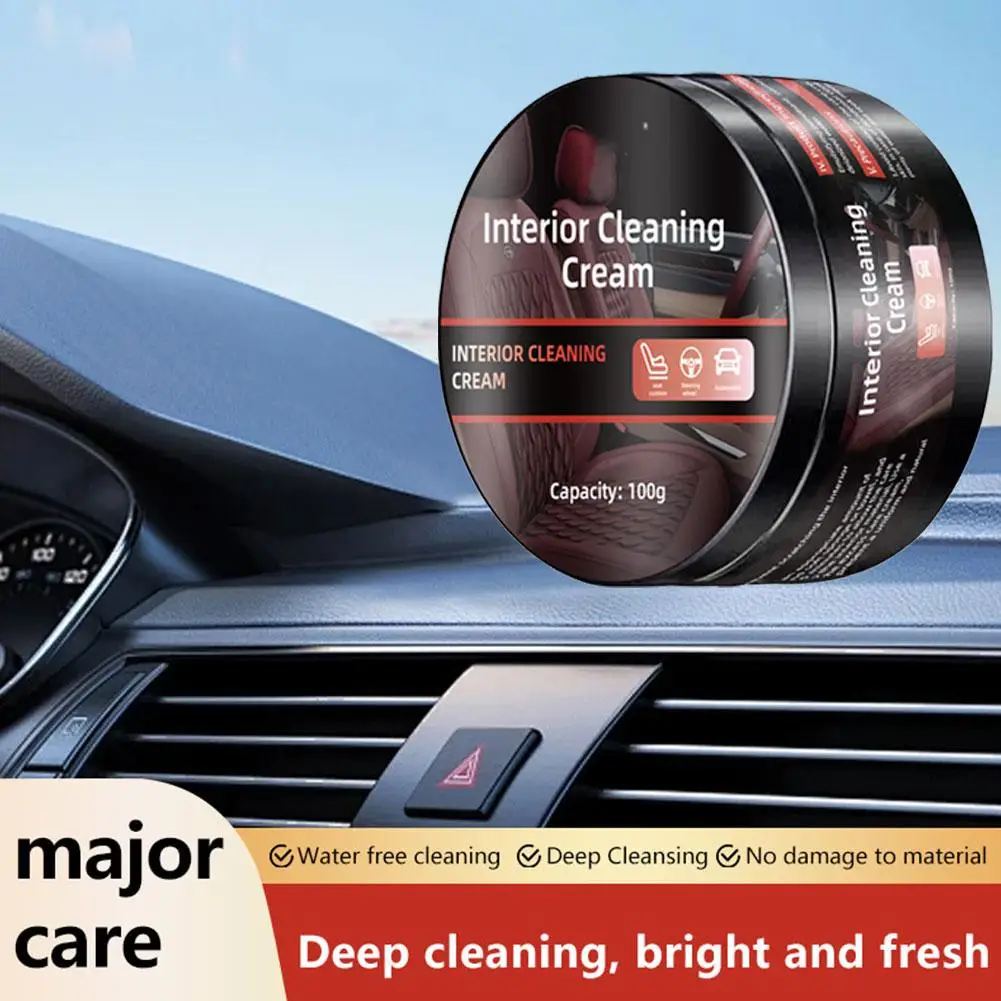  منظف وبلسم داخلي للسيارة 4 في 1، معجون مانع للشطف ومزيل البقع العميقة للحماية للواقع والمقاعد والجلد المدبوغ والسلع المنزلية #5