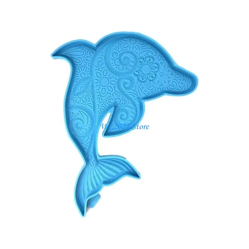 G5GC Molde fundición epoxi caballos mar estéreo para decoración montura colgante pared Craft Diy