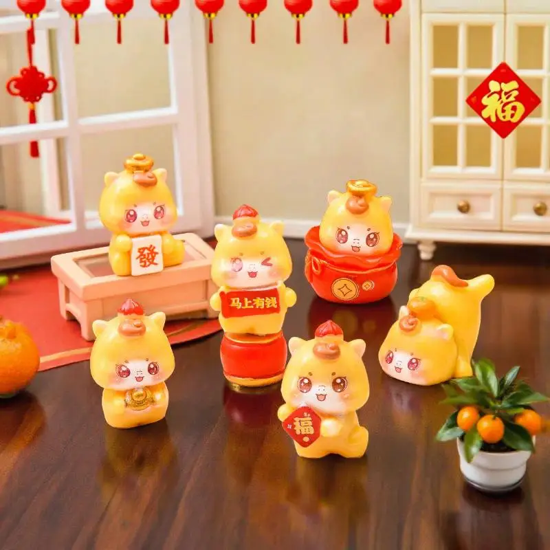 1-5-шт-миниатюры-с-героями-мультфильмов-lucky-horse-микро-пейзажные-украшения-2026-новогодние-фигурки-украшение-для-домашнего-стола-подарок