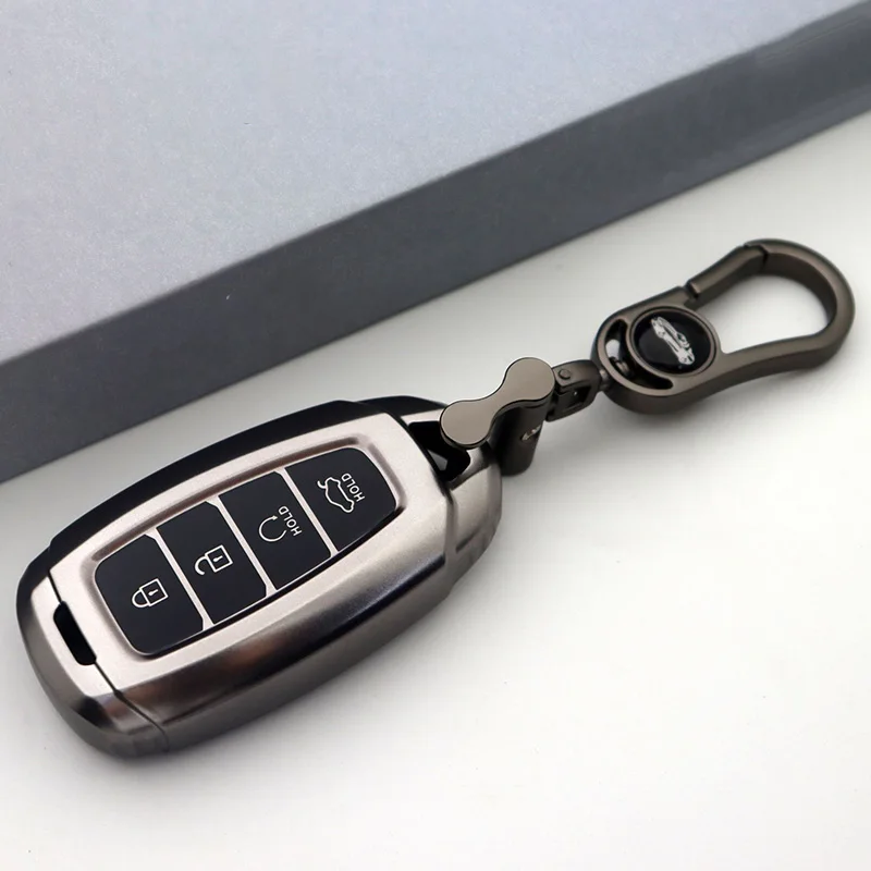 

3 4 5 Buttons Car Key Case Cover Keychain for Hyundai I30 Ix35 KONA Encino Solaris Azera Grandeur Ig Accent Santa Fe Palisade