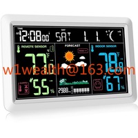 Times Weather Station Indoor and Outdoor Thermometer Wireless Color Display Digital Temperature and Humidity Weather Thermometer