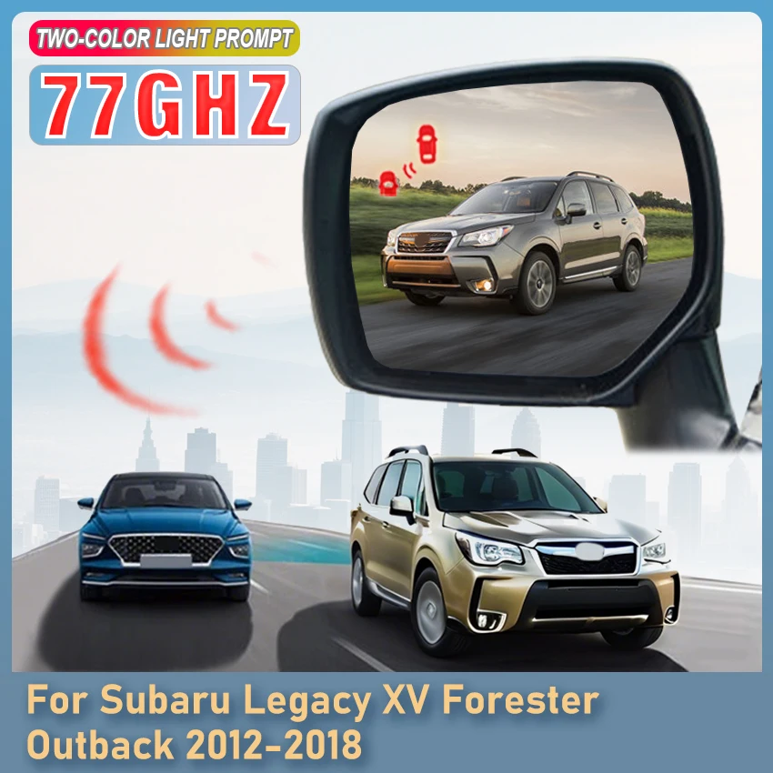 Car 77GHZ Radar Blind Spot Monitoring System BSD BSA BSM For Subaru Legacy XV Forester Outback 2012 to 2018 Smart Car System
