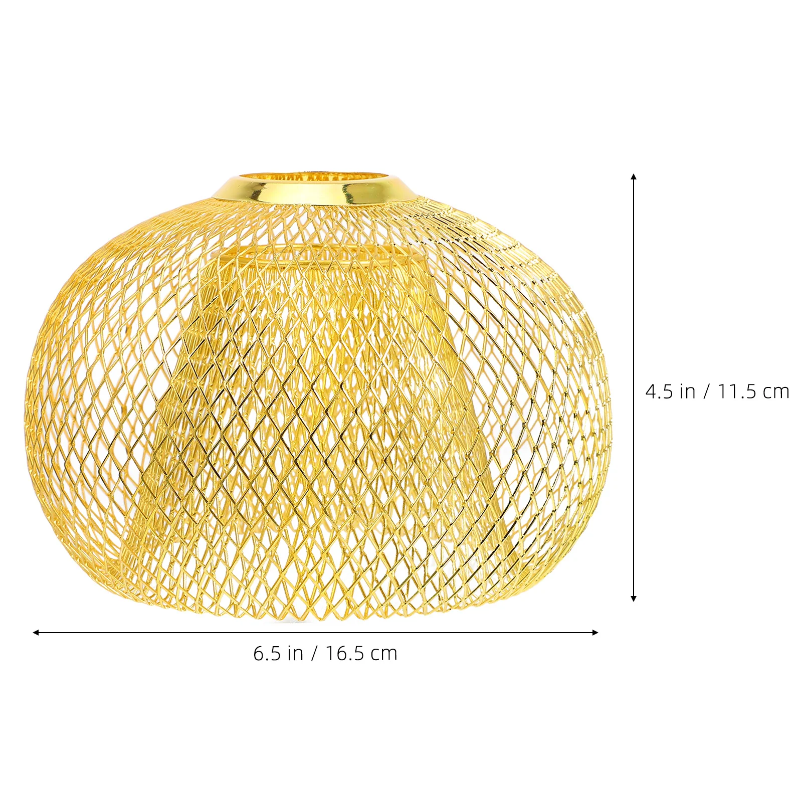 سلك الحديد عاكس الضوء طبقة مزدوجة إطار معدني الرجعية معلقة غطاء مصباح استبدال خمر قلادة غطاء خفيف الجوف خارج المعادن #5