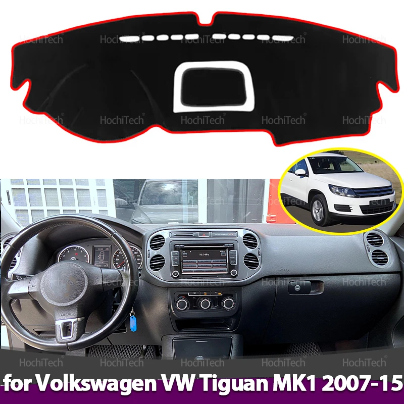 

Car Dashboard Cover Protective Pad Dash Board Sunshade Carpet Anti-UV Dashmat for Volkswagen VW Tiguan MK1 2007-2015