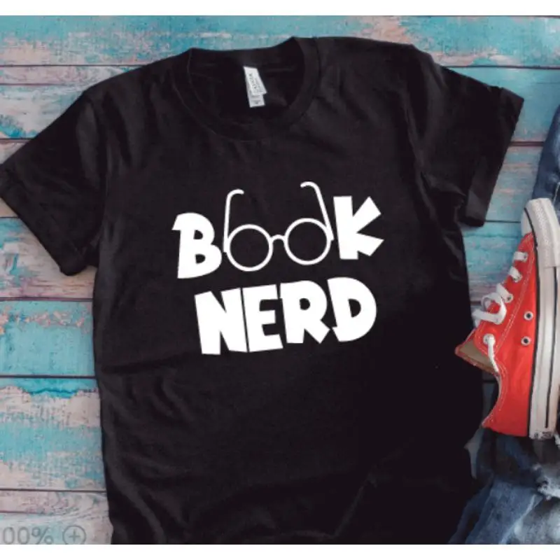 

Book Nerd Black T Shirt