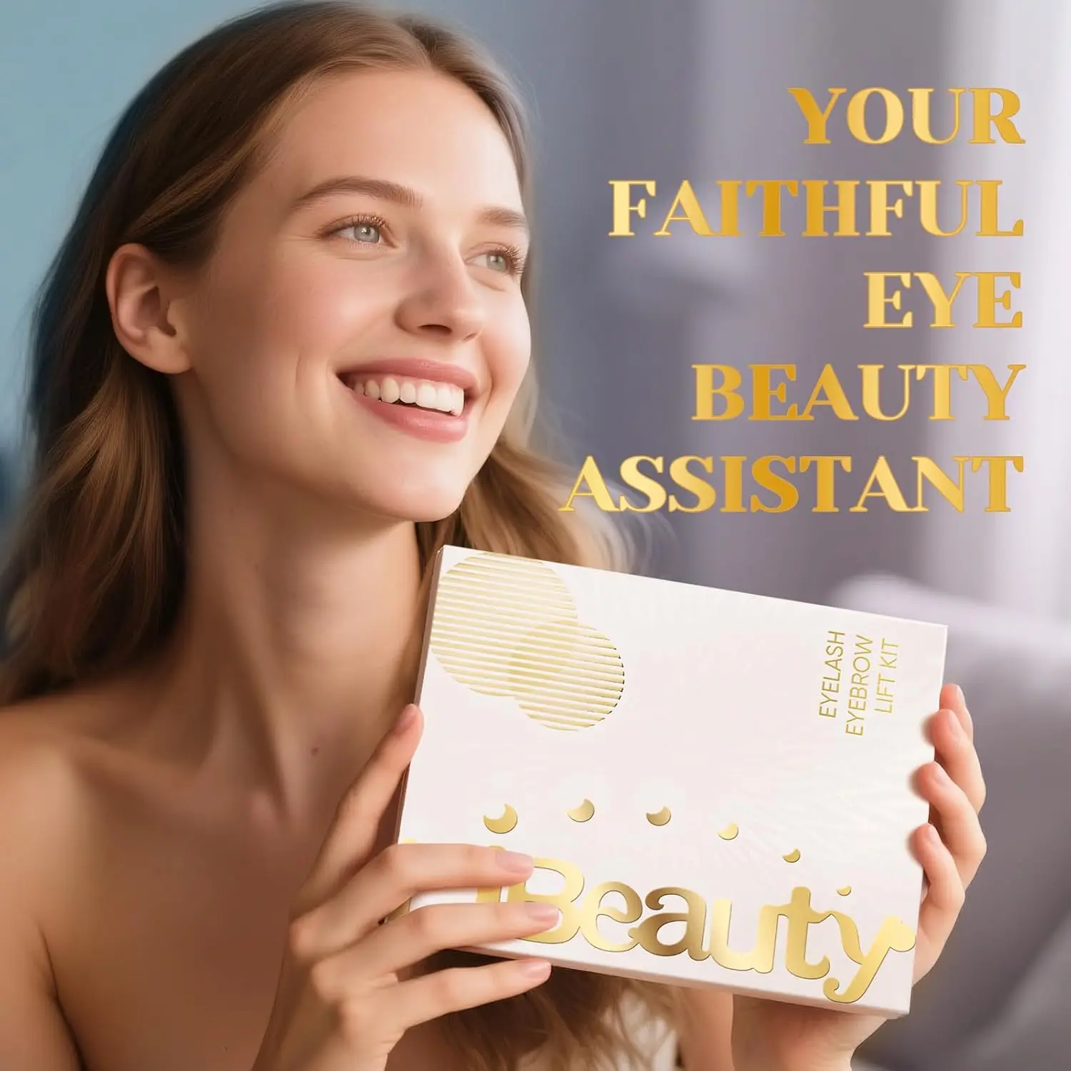 Libeauty Kit de elevação de cílios e laminação de sobrancelha 2 em 1 Kit de loção permanente para cílios, saquinho descartável de ondulação rápida para uso em casa ou salão de beleza