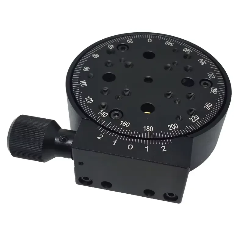 for PT-SD203 Manual Rotary Table Worm Driven Optical Instrument Precision Positioning Stage for Microscope Equipment