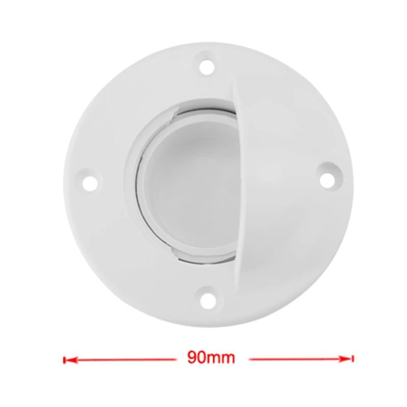 Universal White Nylon Marine Boat Transom Deck Mount Drain Scupper Valve Screw Cap Bung Stopper Replacement Accessories