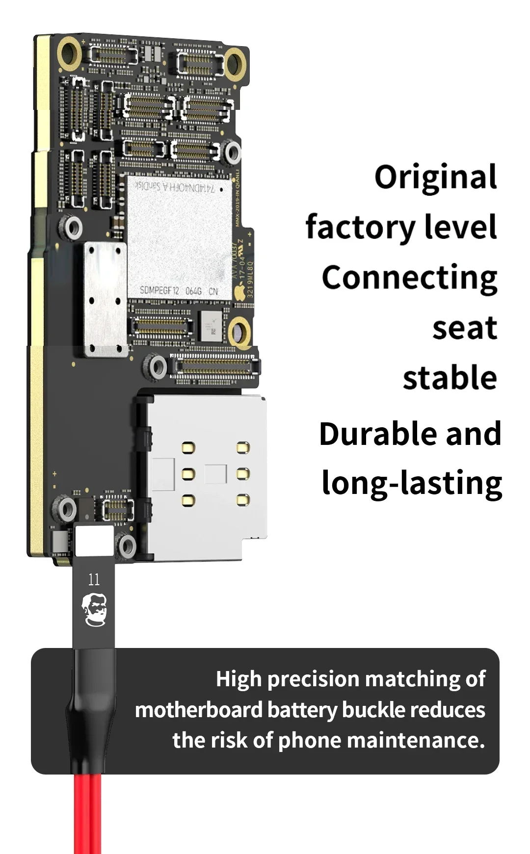 Imagem -06 - Mecânico Telefone Power Air Boot Linha dc Cabo de Teste de Alimentação para Iphone x 11 12 13 14 15 Pro Max Cabo de Ativação Motherboard