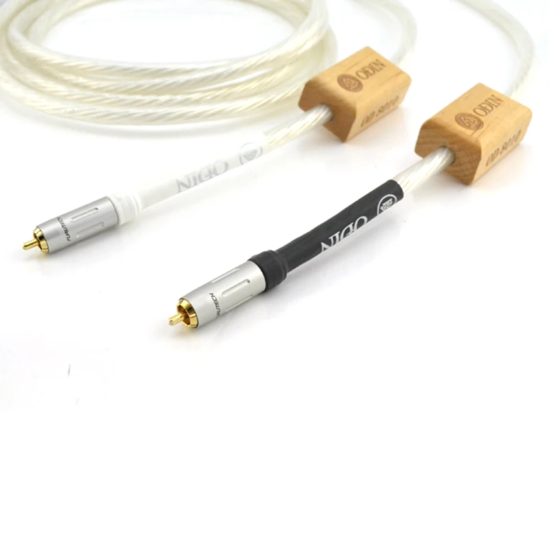 1 pair Hi-End Hifi audio RCA Audio cable with gold plated FP-160(G) RCA plug cable hifi RCA interconnect cable