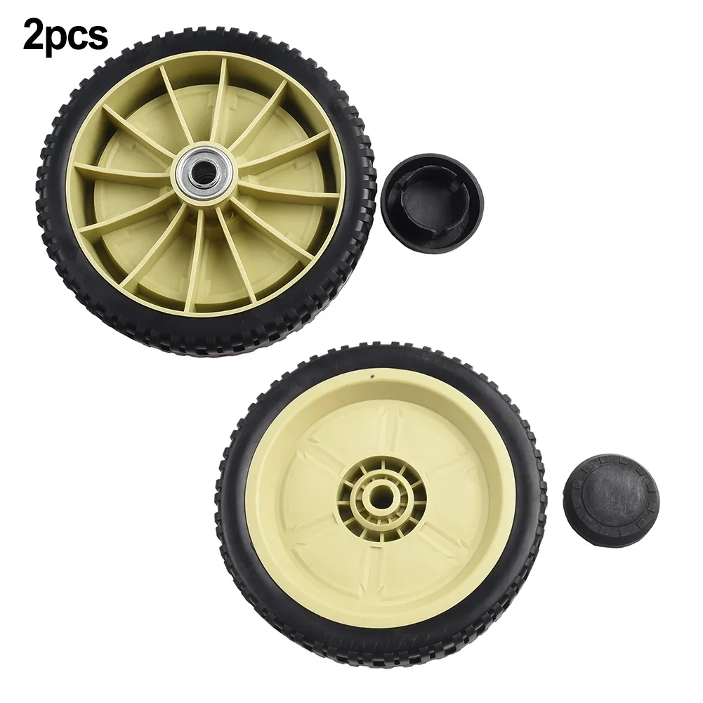 

2Packs Front & Rear Drive Wheels For HRJ216 HRJ215 HRJ196 Lawn Mowers Rear Wheel Diameter 20.5cm Front Wheel Diameter 19.5cm