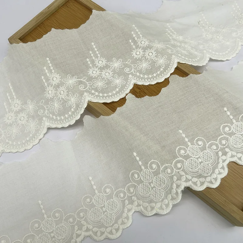 

Cotton Embroidery Lace Fabric, Garment Needlework, Aewing DIY, Handmade Accessories, Children Clothes Decoration,1cm,14Yards,167