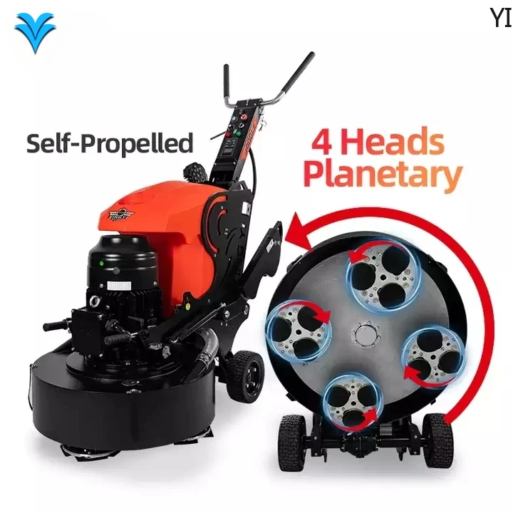 

Heavy Duty Planetary Self-propelled Driveway Sidewalk Cement Concrete Floor Grinding Machine And Grinder