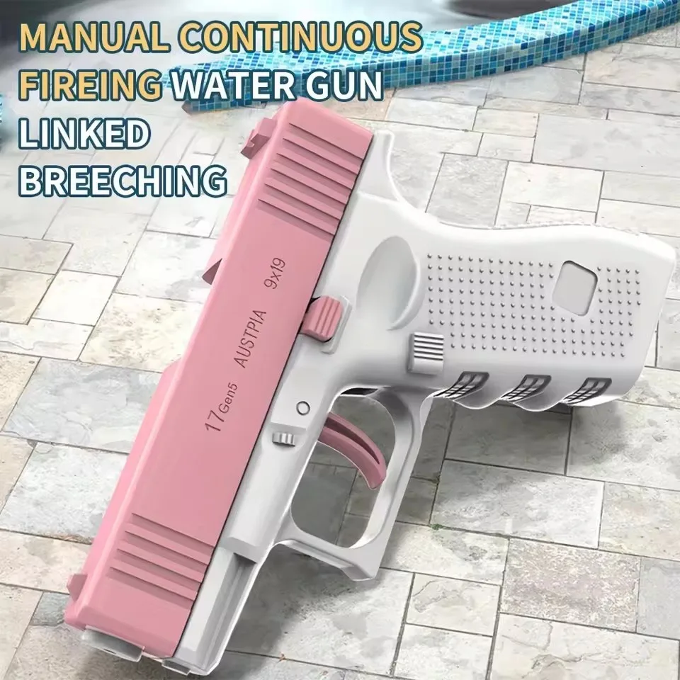 Estate Mini Glock 1911 Pistola ad acqua Manuale Pistola ad acqua continua Pistola piccola Piscina estiva Seawall Pistola ad acqua giocattolo per bambini