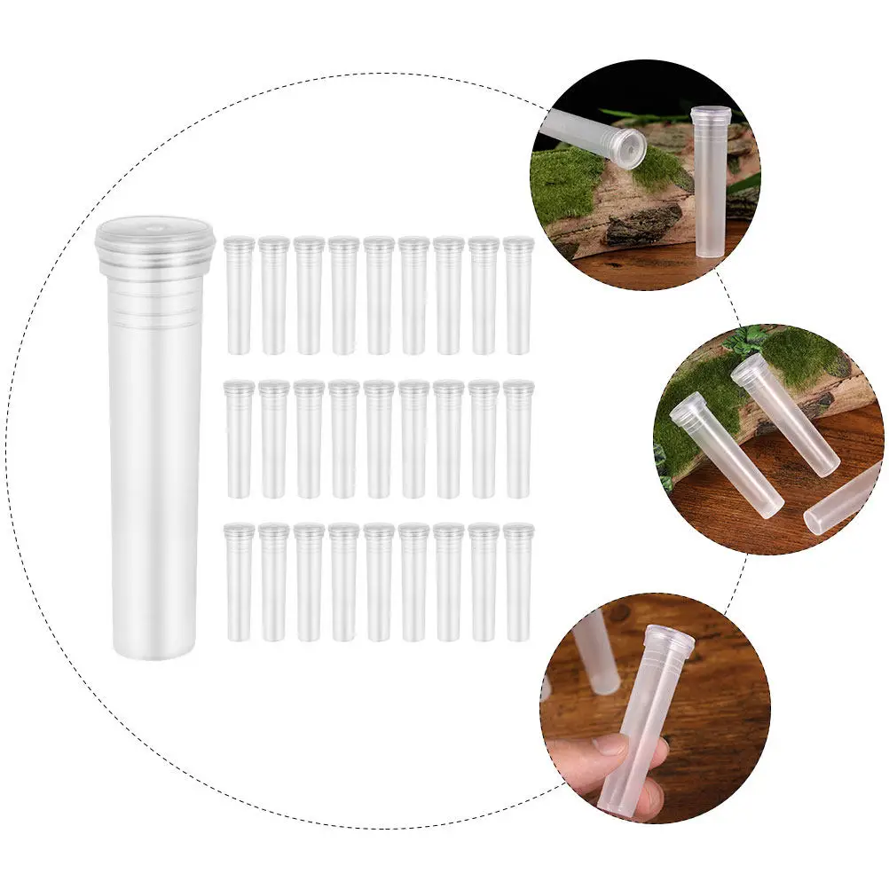 100Pcs Transparent Hydroponic Vase for Flower Stems Roses Carnations Chrysanthemum Desktop Office Home Decor Plant Accessory - view 2