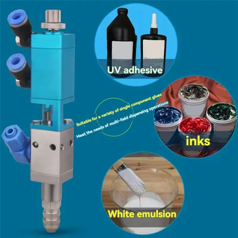 DT17 MY-228 Suction Type Single Liquid Valve, High-Precision Dispensing Valve, UV White Latex Silicone, Aluminum Alloy