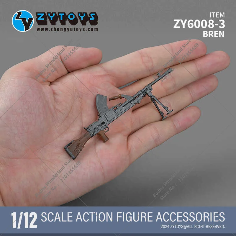 ZY6008 8 pcs/set 1/12 Accessories 10cm 98K M82A1 Sniper Rifle Bren MK43 AK74M MK13 M200 Gun Weapon Model for 6'' Action Figure